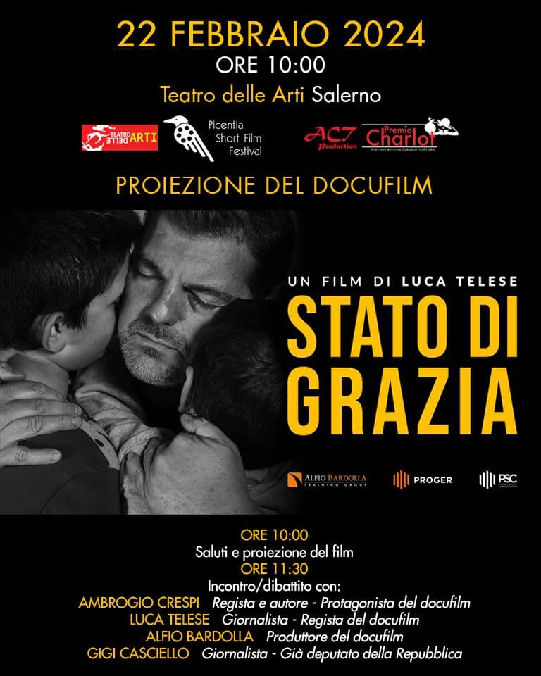 "State of Grace": special screening at Teatro delle Arti in Salerno